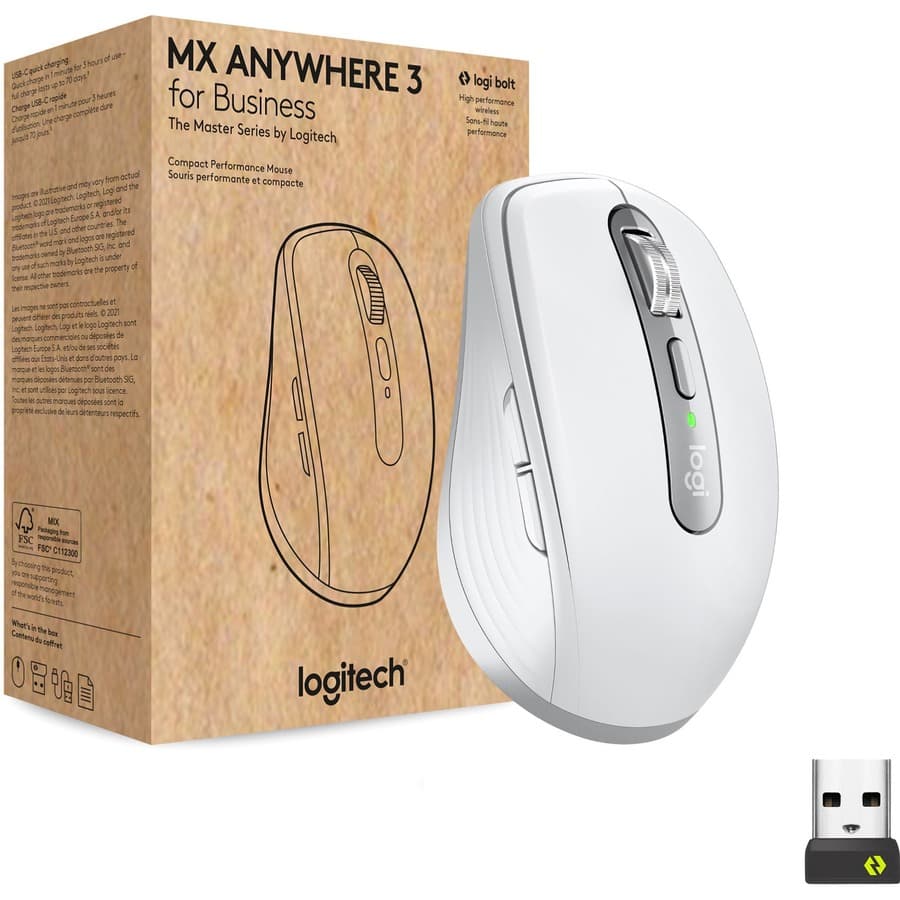 Logitech MX Anywhere 3 for Business Pale Grey | Logi Bolt, Wireless