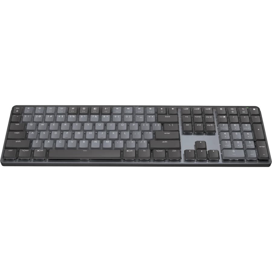 Logitech MX Mechanical Wireless Illuminated Keyboard — Graphite, Wireless | Backlit, Mechanical, Compact