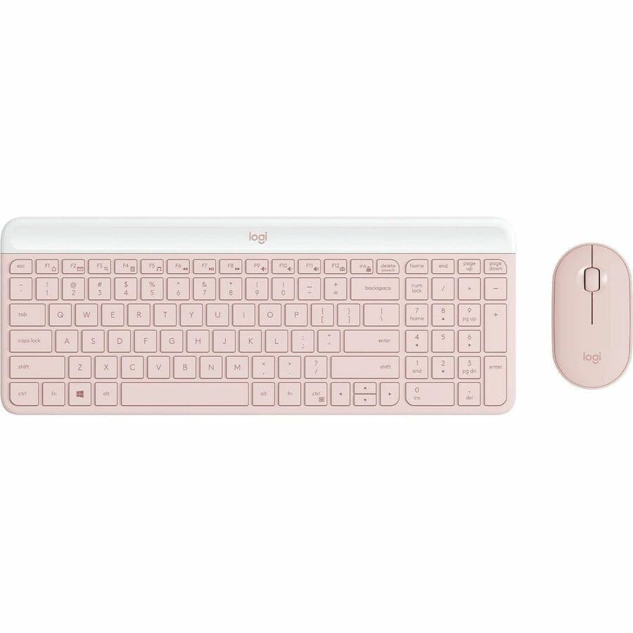 Logitech MK470 Slim Wireless Combo Rose | Keyboard Mouse Set