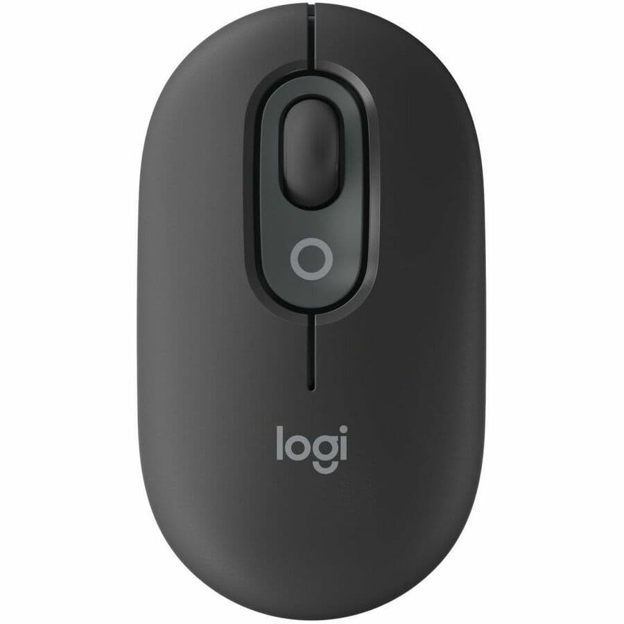 Logitech POP Mouse Graphite — Wireless Bluetooth, Compact, 3-Button | Bluetooth, Mac, PC
