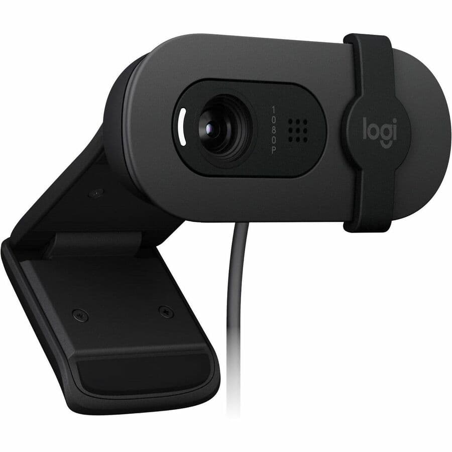 Logitech Brio 100 Graphite Webcam | Full HD 1080p, USB-A, Enterprise