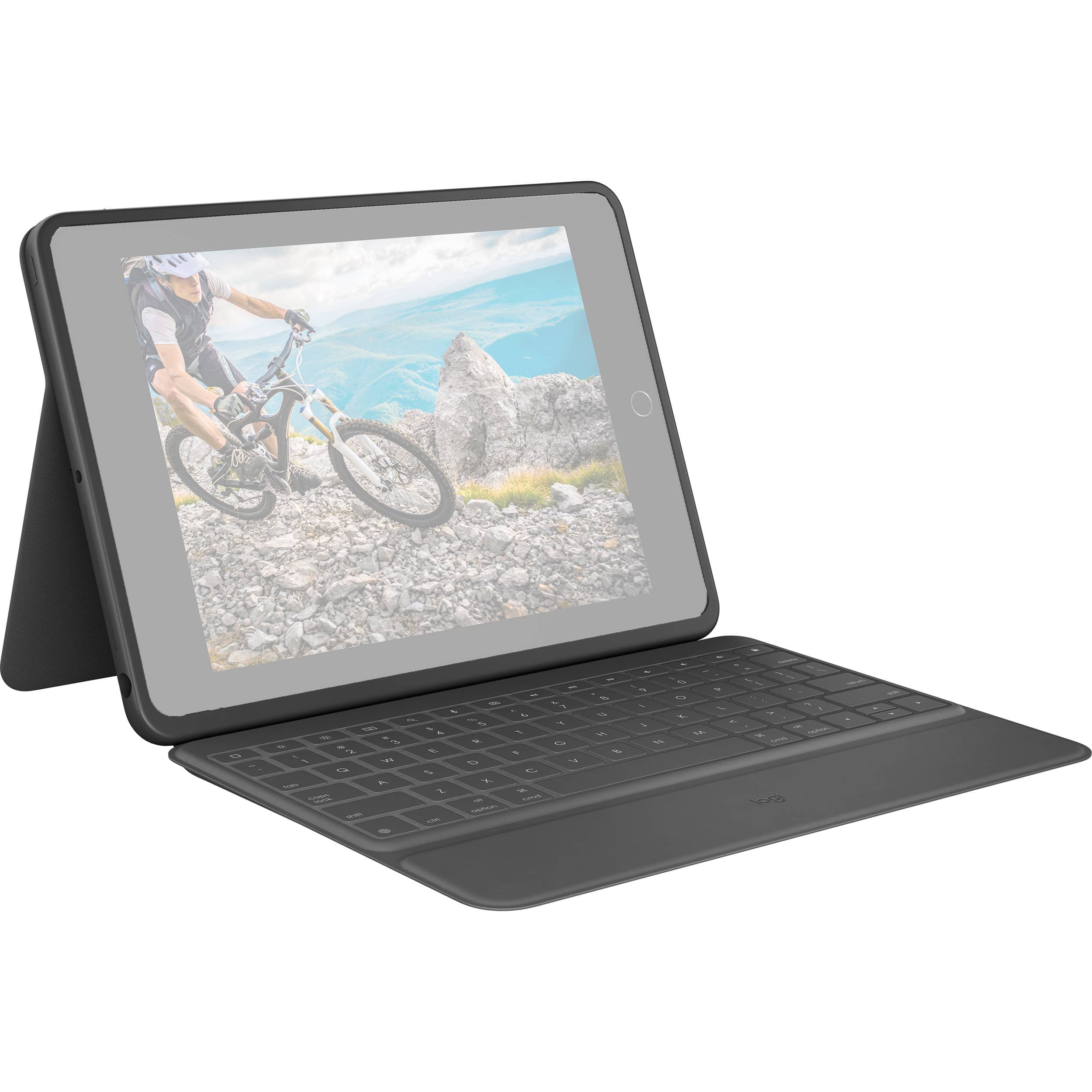 Logitech Rugged Folio for iPad 7th Gen Graphite | Rugged Keyboard Case