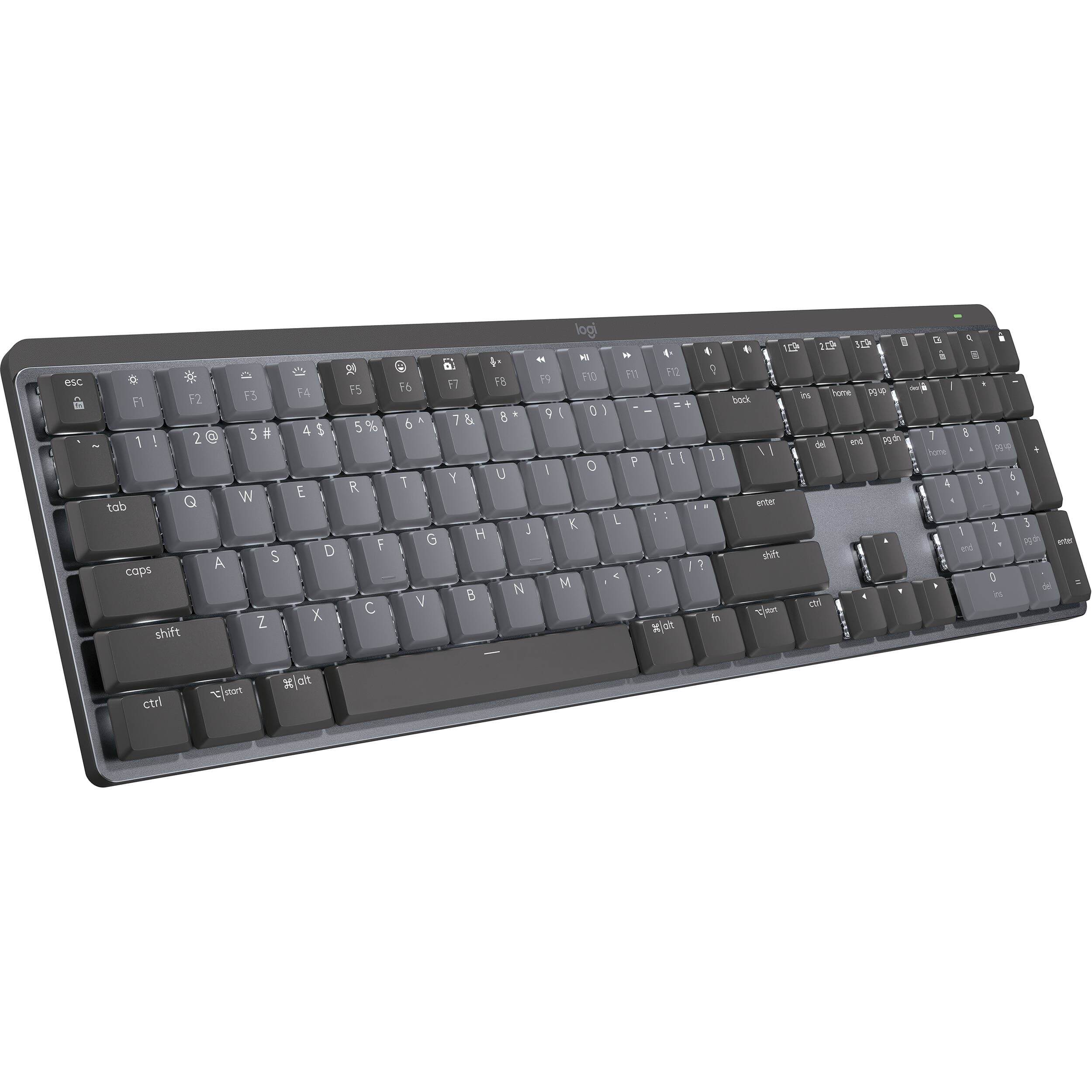 Logitech MX Mechanical Wireless Illuminated Keyboard | Performance, Graphite