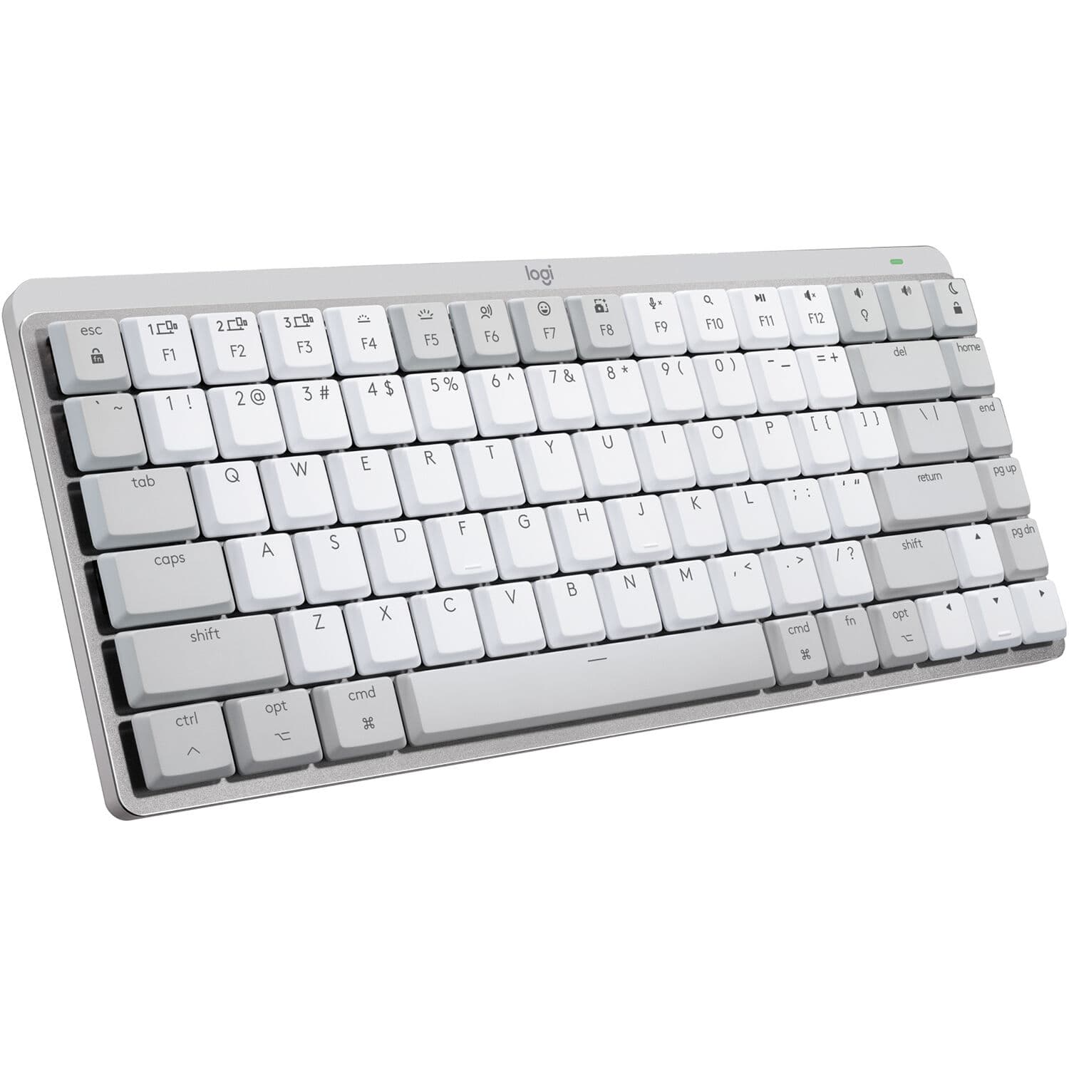 Logitech MX Mechanical Mini for Mac pale grey compact wireless illuminated keyboard