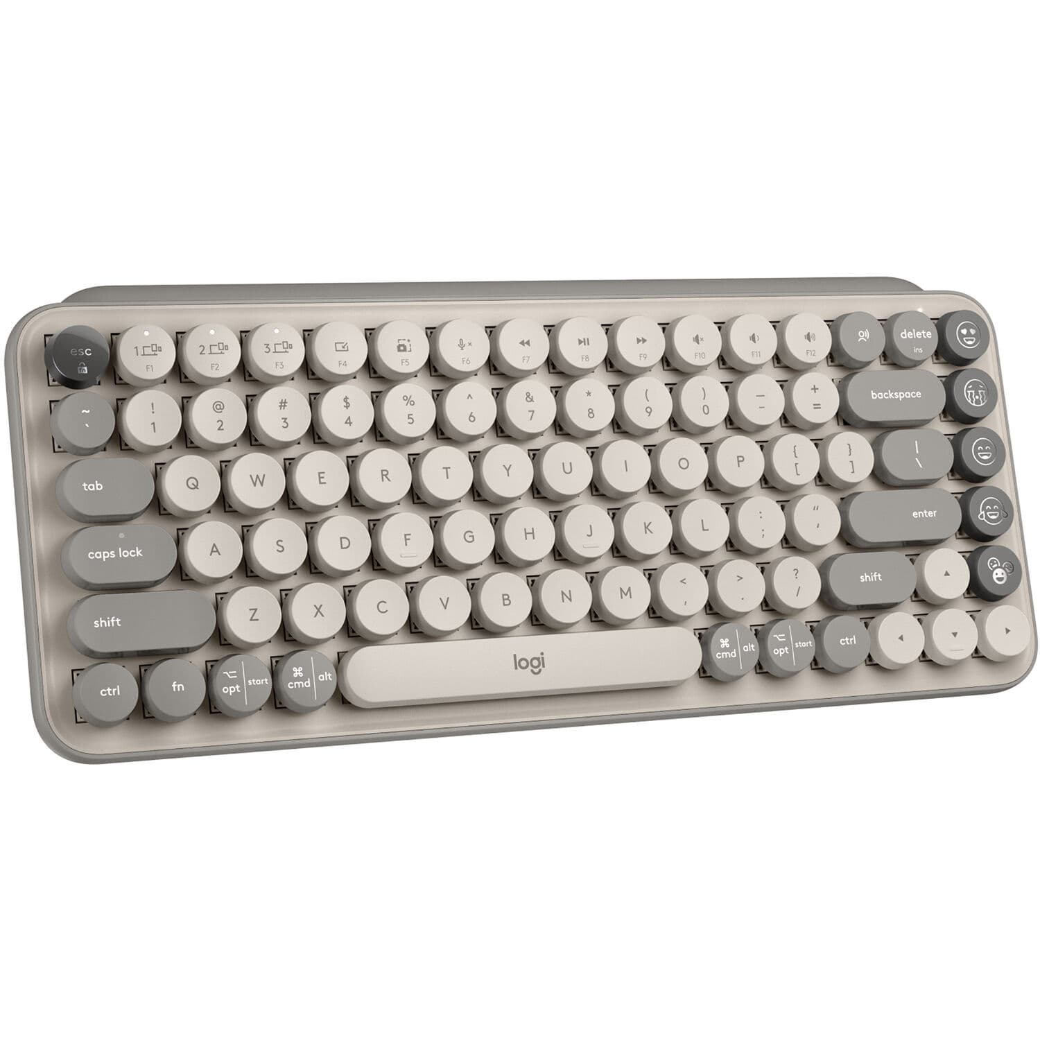 Logitech POP Keys Wireless Mechanical Keyboard, Mist | Wireless, Mac/PC