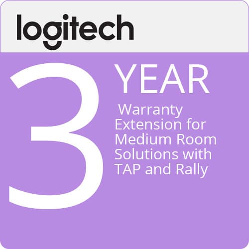 3 Year Extended Warranty for Logitech Medium Room Bundle Solution with Rally (96