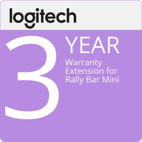 3 Year Extended Warranty for Standalone Logitech Rally Bar Mini (960-001336 or 9
