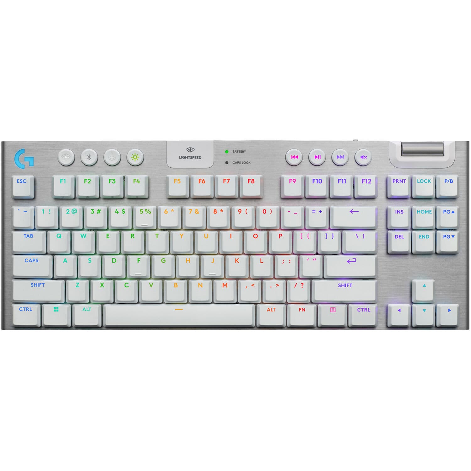 Logitech G915 X LIGHTSPEED TKL White Tactile Wireless Keyboard | Gaming, TKL